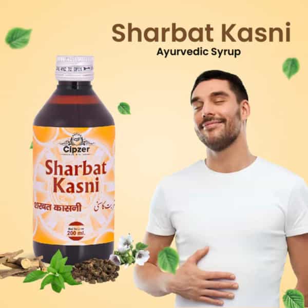 Cipzer Sharbat Kasni 200Ml | Supports Liver| Digestive Health & Immunity Wellness