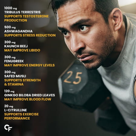 Carbamide Forte Testosterone Supplement Tribulus Terrestris 1000mg 60 Tablets