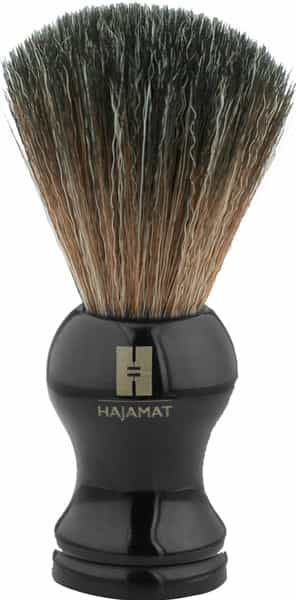 Hajamat Black Knight Shaving Brush For Men- Premium Resin Handle