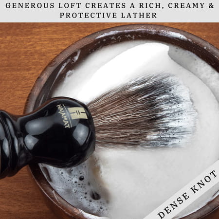 Hajamat Black Knight Shaving Brush For Men- Premium Resin Handle