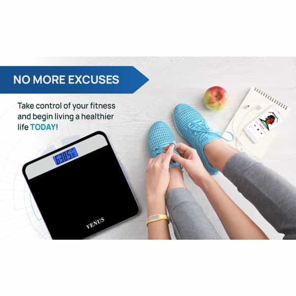 Venus (India) Electronic Digital Personal Bathroom Weight Machine | Upto 180Kg | Eps-2799 Silver