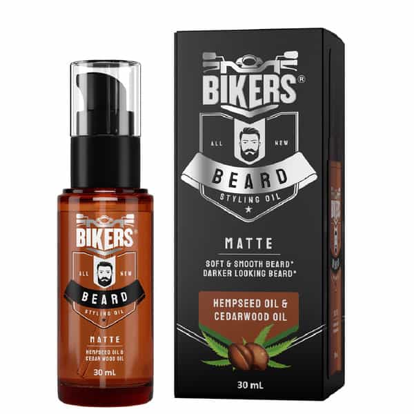 Biker's Beard Styling Oil For Matte Look With Goodness Of Hempseed Oil And Cedarwood Oil (30 Ml)