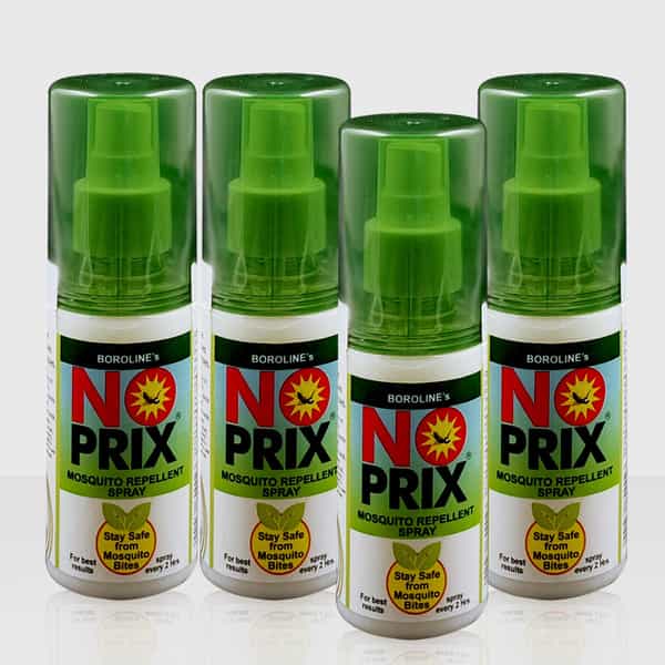 Boroline Norpix Ayurvedic Personal Mosquito Repellent Spray 30 Ml X 4 (Pack Of 4)