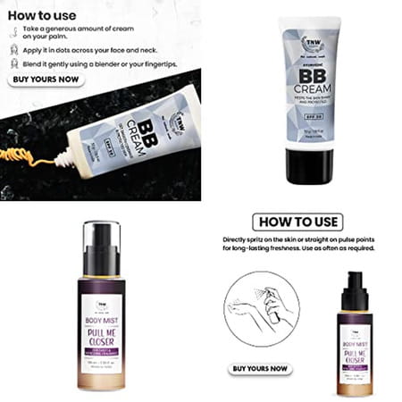 Tnw-The Natural Wash Combo With Pull Me Closer Body Mist And Bb Cream