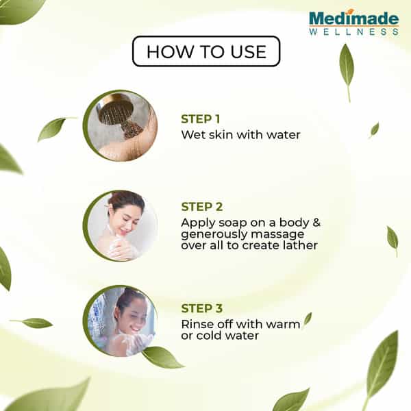 Medimade Ginger & Tea Tree Premium Soap - 100 Gm X 3 ( Pack Of 3 )
