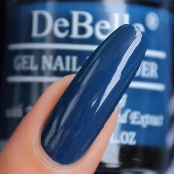 Debelle Gel Nail Polish Gift Set Of 2 Bleu Allure | Top Coat - 16 Ml (8Ml Each)
