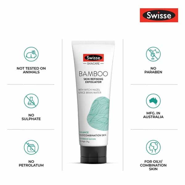 Swisse Skincare Bamboo Skin Refining Exfoliator 125Gm