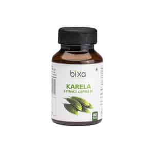 Bixa Botanical Karela Extract 60 Veg Capsules(450mg)5% Bitters-blood Purifier For Glowing Skin