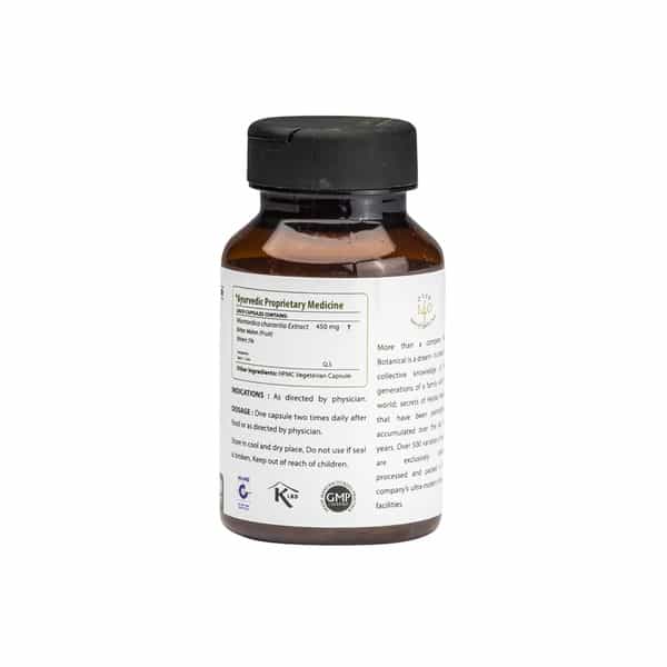 Bixa Botanical Karela Extract 60 Veg Capsules(450Mg)5% Bitters-Blood Purifier For Glowing Skin