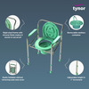 Tynor Commode Chair Silver Universal Size 1 Unit