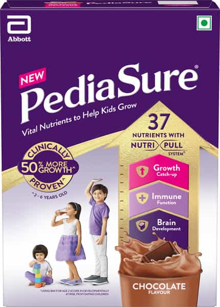 Pediasure Complete Balanced Nutrition To Help Kids Grow - 400 Gm (Chocolate)- Box