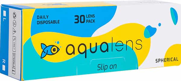 Aqualens Daily Disposable Contact Lenses (30 Lenses/Box) (-6)