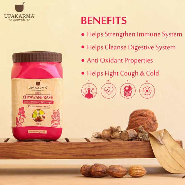 Upakarma Ayurveda Chyawanprash With 30 Plus Ayurvedic Herbs/Boost Immunity-500G