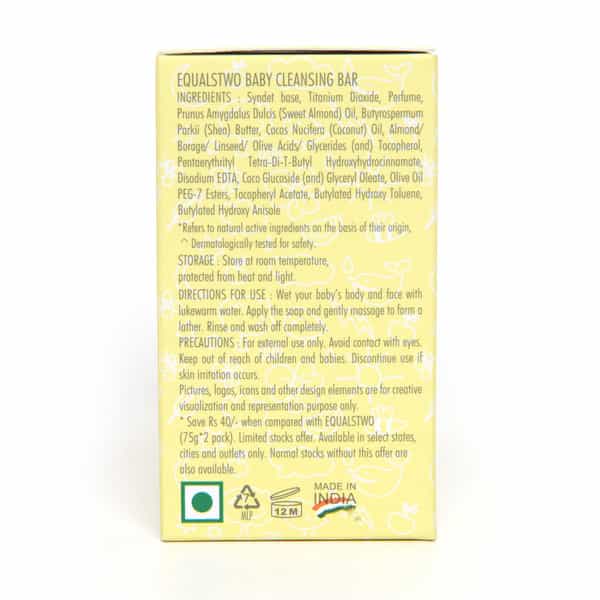 Equalstwo Baby Cleansing Bar 75Gm Pack Of 4