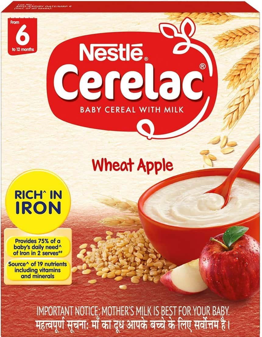 Buy NESTLE CERELAC BABY CEREAL WITH MILK WHEAT APPLE BABY
