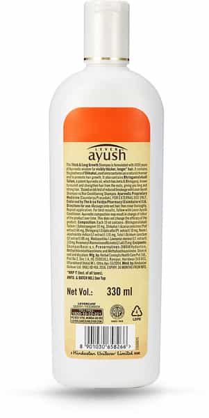 Lever Ayush Thick & Long Growth Shikakai Shampoo - 330 Ml