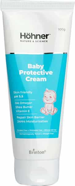 Hohner Baby Protective Cream Ph 5.5 & With Natural Oa Omega+ Shea Butter And Vitamin E|100Ml