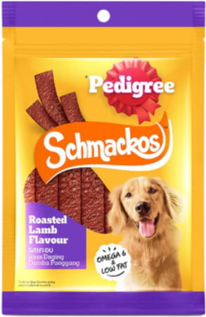 Pedigree Tasty Jerky Roasted Lamb Flavour Dog Treat | Jerky-Style Treats For Bonding