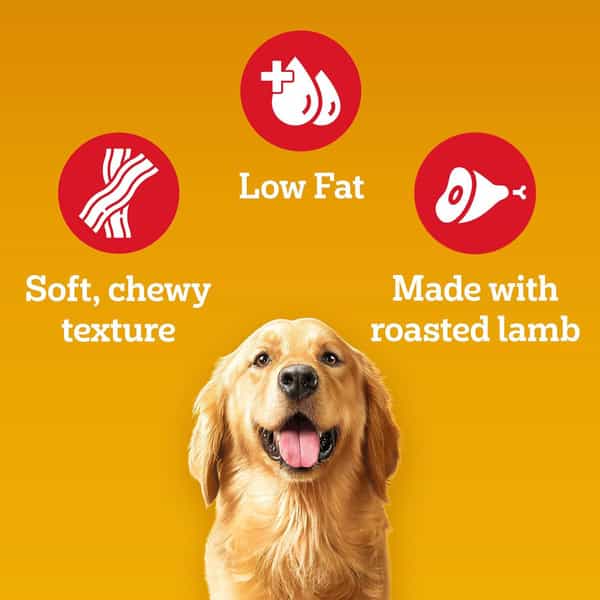 Pedigree Tasty Jerky Roasted Lamb Flavour Dog Treat | Jerky-Style Treats For Bonding