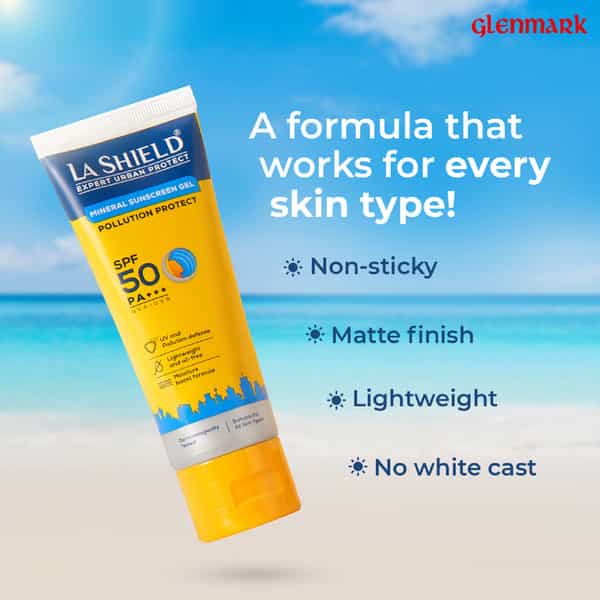 La Shield Expert Urban Protect Mineral Sunscreen Gel Spf 50 (50G)