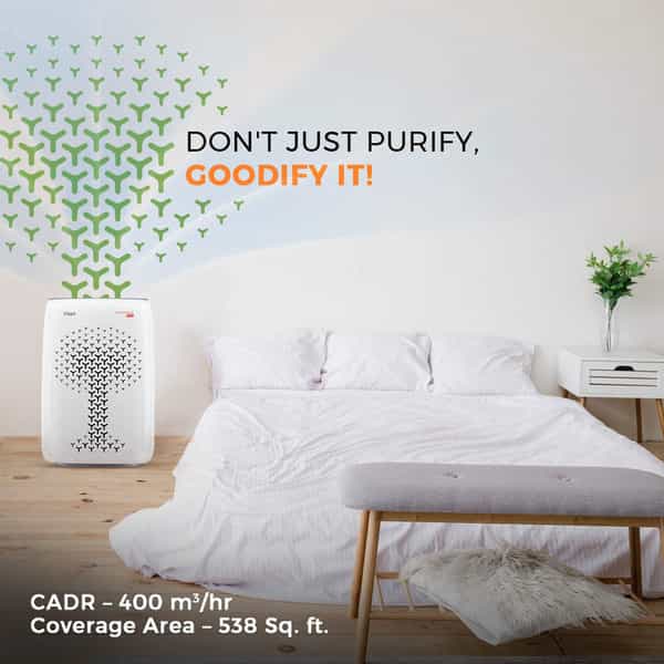Moonbow By Hindware Vayo Hs-Kj400 70-Watt Air Purifier (White) 1 No's