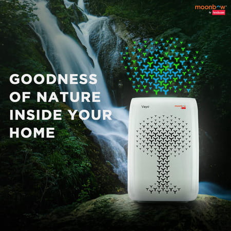 Moonbow By Hindware Vayo Hs-Kj400 70-Watt Air Purifier (White) 1 No'S