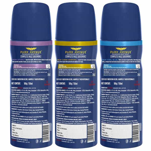 Park Avenue Original Deodorant Set For Men 150Ml Each (Combo Of 3)