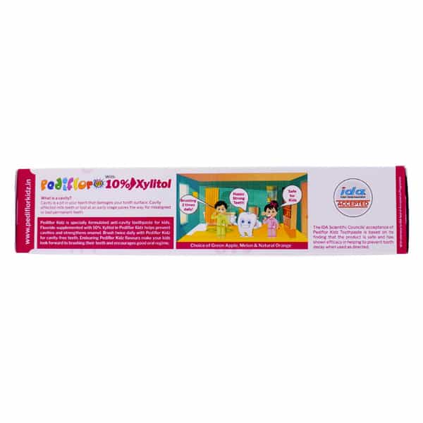 Pediflor Kidz Bubble Gum Flavour Toothpaste 70 Gm