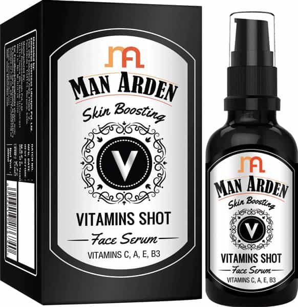 Man Arden Skin Care Combo -Arabica Coffee Body Scrub 200Ml + Vitamins Shot Face Serum 30Ml