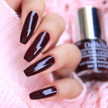 Debelle Gel Nail Polish Combo Set Of 6 Tulip Sheen(Dark Maroon) 48 Ml (8 Ml Each) Rakhi Gift