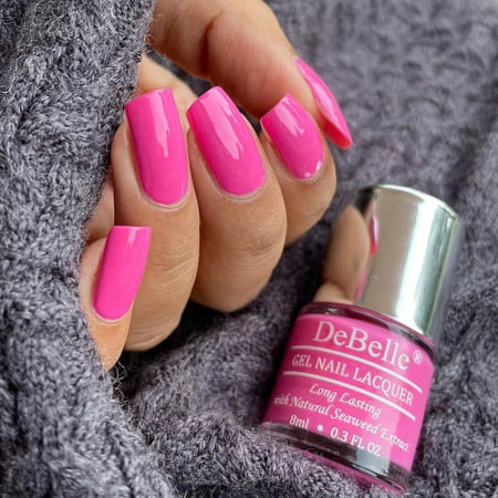 Debelle Gel Nail Polish Combo Set Of 6 Tulip Sheen(Dark Maroon) 48 Ml (8 Ml Each) Rakhi Gift