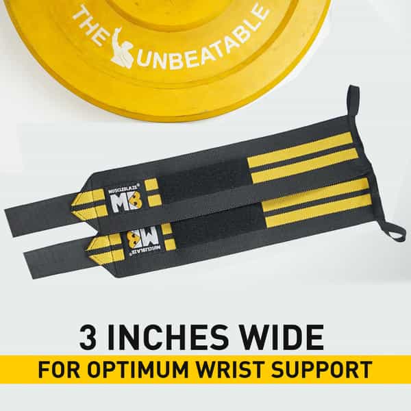 Muscleblaze Wrist Support For Men & Women (Black | Free Size) | Wrist Support For Pain Relief