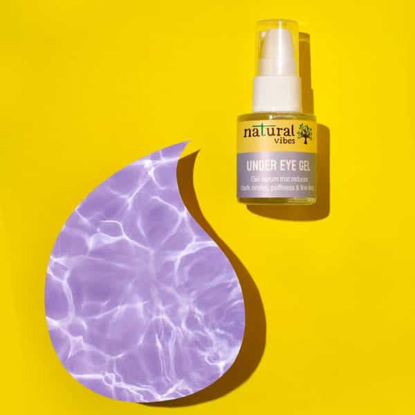 Natural Vibes Under Eye Gel Serum - Reduces Dark Circles & Puffiness | Brightens Skin (20Ml)