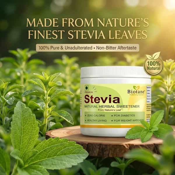 Biotane Premium Stevia | Natural Herbal Sweetener | 99 Percent Pure Extract - 200G