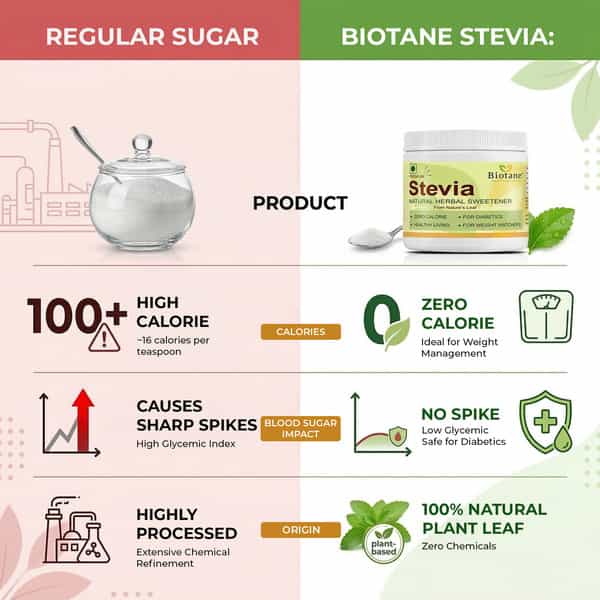Biotane Premium Stevia | Natural Herbal Sweetener | 99 Percent Pure Extract - 200G