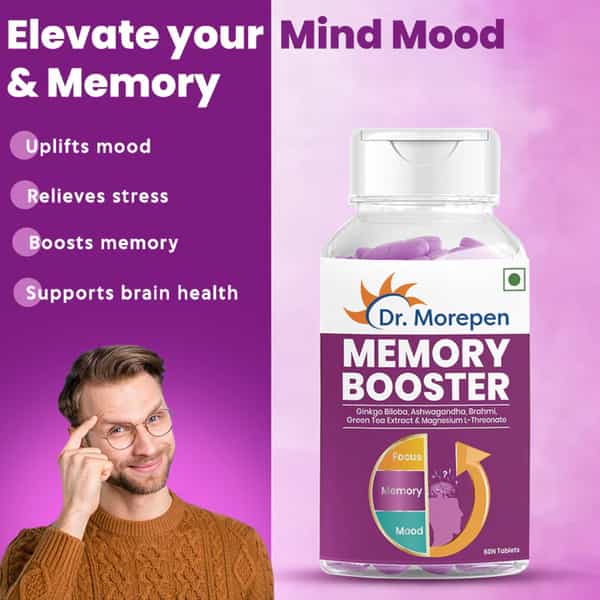 Dr. Morepen Memory Booster | Tablets | 60 No's