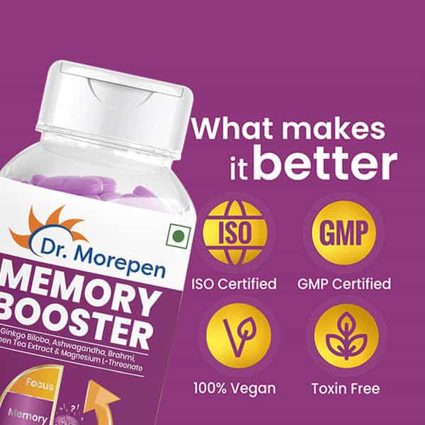 Dr. Morepen Memory Booster | Tablets | 60 No's