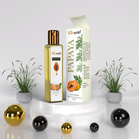Pack Of 2 Rose Geranium Essential Oil & Papaya Seed Carrier Oil - Natural Therapeutic Cold Pressed