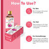 Pack Of 2 Rose Geranium Essential Oil & Papaya Seed Carrier Oil - Natural Therapeutic Cold Pressed
