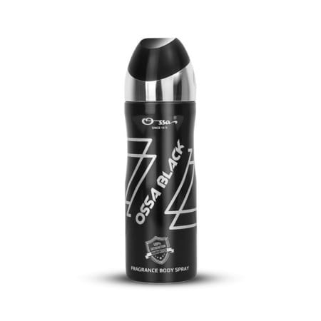 Ossa Black Body Spray | Ambery And Citrusy Notes | Deodorant For Men | 200 Ml