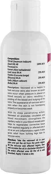 Healthvit Veinneed Varicose Vein Oil - 100Ml ( 3.38Oz )