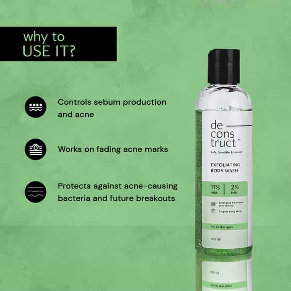 Deconstruct Exfoliating Body Wash - 11% Aha + 2% Salicylic Acid Body Wash (200 Ml)