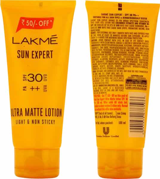 Lakme Sun Expert Spf 30 Pa++ Ultra Matte Lotion 100 Ml