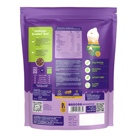 Alpino High Protein Super Oats Chocolate Pouch 1 Kg