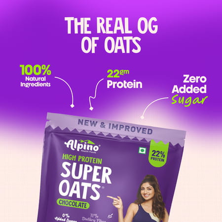 Alpino High Protein Super Oats Chocolate Pouch 1 Kg