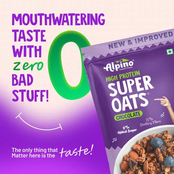 Alpino High Protein Super Oats Chocolate Pouch 1 Kg