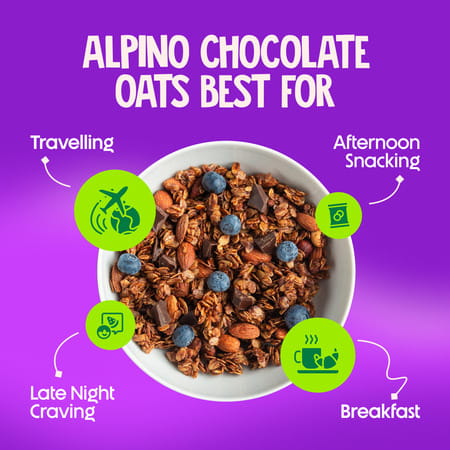 Alpino High Protein Super Oats Chocolate Pouch 1 Kg