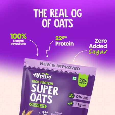 Alpino High Protein Super Oats Chocolate Pouch 1 Kg