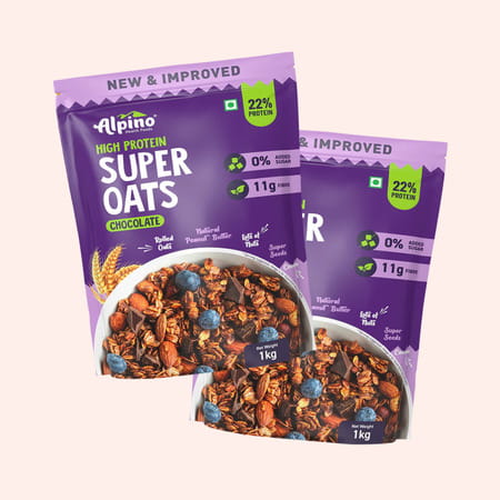 Alpino High Protein Super Oats Chocolate Pouch 1 Kg