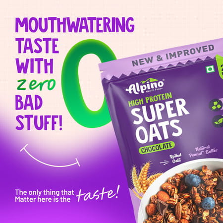 Alpino High Protein Super Oats Chocolate Pouch 1 Kg